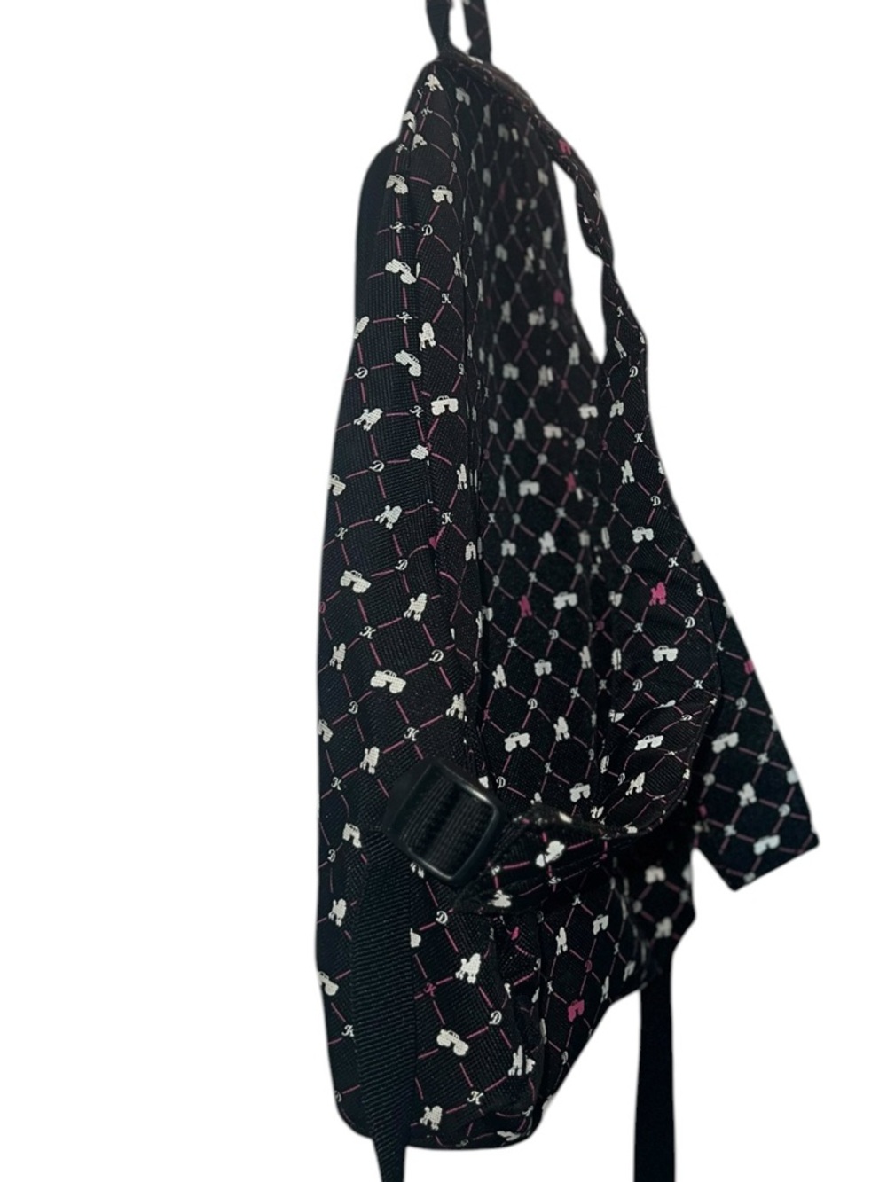Dakine Mini Backpack Black Pink Monster Truck & Poodle Print | Y2K - Picture 6 of 9